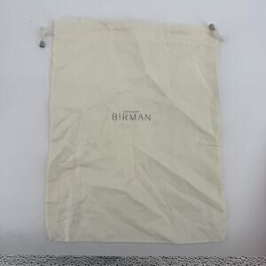 Alexandre Birman Off White Drawstring Dust Bag Approximately 11" X 15"